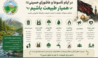 در ایام تاسوعا و عاشورای حسینی، احترام به طبیعت نیز جلوه‌ای از فرهنگ عاشورایی است.