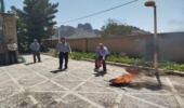 برگزاری کارگاه آموزشی اطفاء حریق با حضور دهیاران بخشداری نیاسر