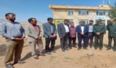 آغاز عملیات اجرایی کاشت نهال در قالب طرح مردمی کاشت یک میلیارد درخت در آمادگاه شهید منتظری سپاه شهرضا