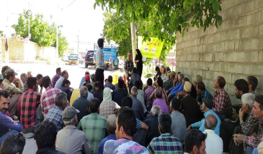 دوره آموزشی برداشت کتیرا و اطفای حریق در شهرستان شهرضا