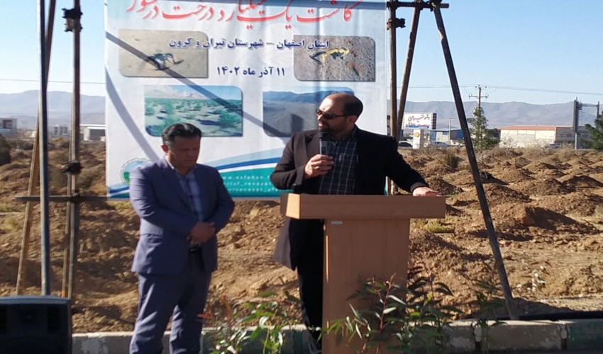 ۵۱ هزار نهال در مناطق صنعتی تیران و کرون کاشته می‌شود