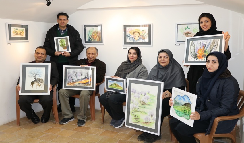 غم "بلوط" به رنگ آبرنگ در آمد