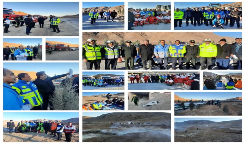 برگزاری مانور ساعت صفر مدیریت بحران فرمانداری ویژه شهرستان نجف‌آباد