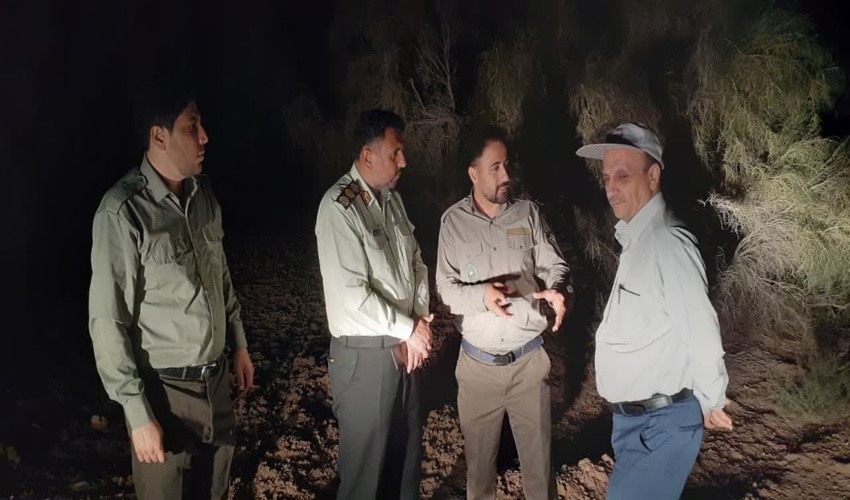 سرکشی شبانه مدیرکل منابع طبیعی و آبخیزداری استان اصفهان از تاغزارهای استان