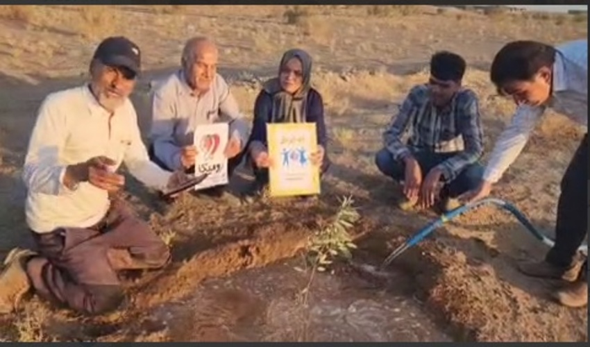 همیاران طبیعت آران و بیدگلی دست به کار آبیاری درختان طرح مردمی کاشت یک میلیارد درخت شدند