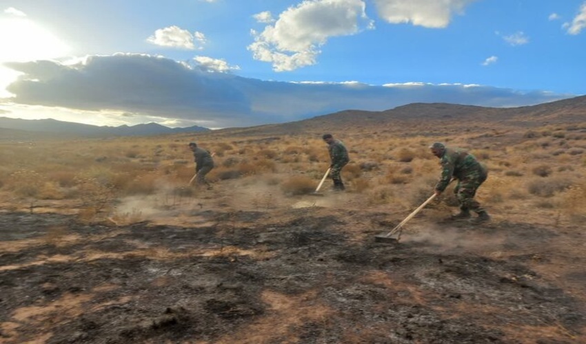 آتش‌سوزی مراتع نهوج اردستان مهار شد