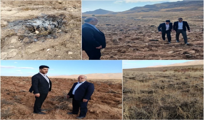 بازدید میدانی فرماندار و دادستان سمیرم از اراضی ملی تخریب شده بخش وردشت
