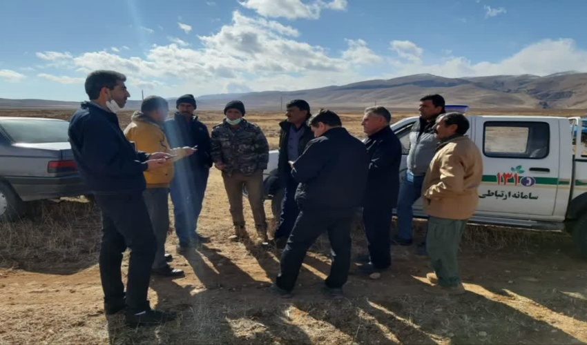 مشارکت منابع طبیعی در اجرای طرح شهرک گلخانه ای در مزرعه ضرغام آباد سمیرم