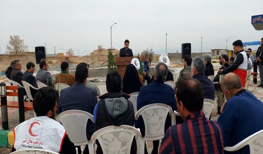 افتتاح بوستان شهدای جنگلبان در روستای حسین آباد آران و بیدگل