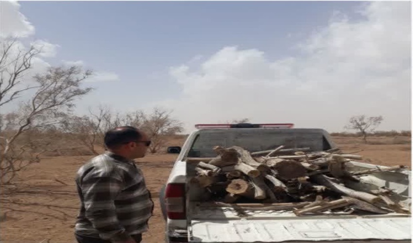 گشت و مراقبت شبانه روزی یگان حفاظت منابع طبیعی برخوار در تاغزارهای شهرستان