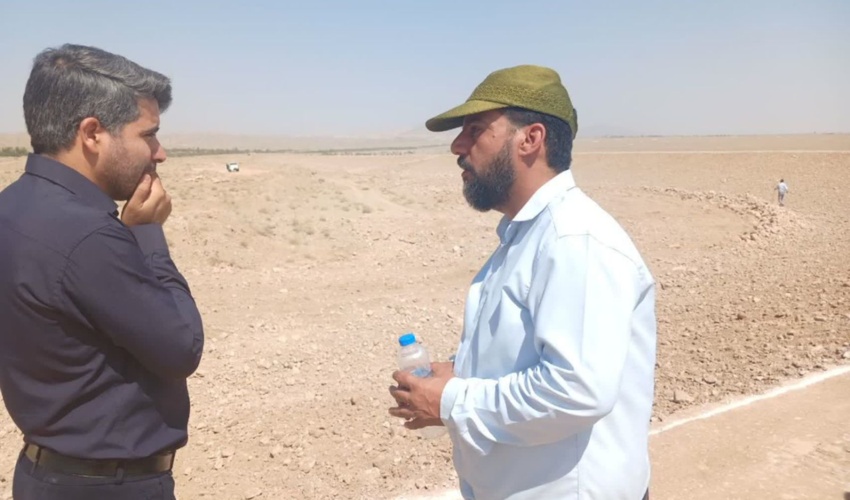 بند خاکی میرحیدر در کاشان در آستانه بهره برداری قرار گرفت